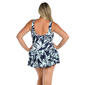 Plus Size Maxine Coastal Palm Princess Seam Swim Dress - image 2