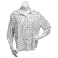 Plus Size Notations 3/4 Roll Tab Sleeve Dot Casual Button Down - image 1