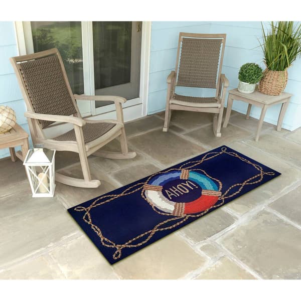 Liora Manne Frontporch Ahoy Rectangular Runner