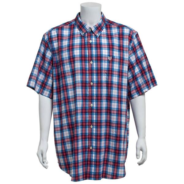 Mens Big &amp; Tall Chaps Stretch Button Down Shirt - Red