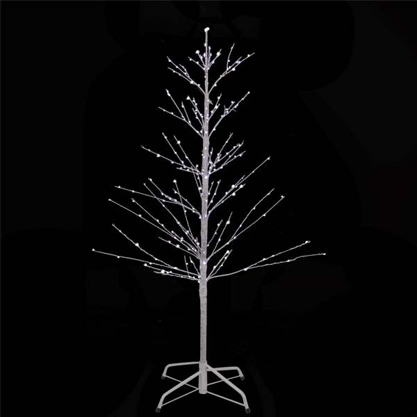 Northlight 4ft. LED Pure White Lights Birch Christmas Twig Tree