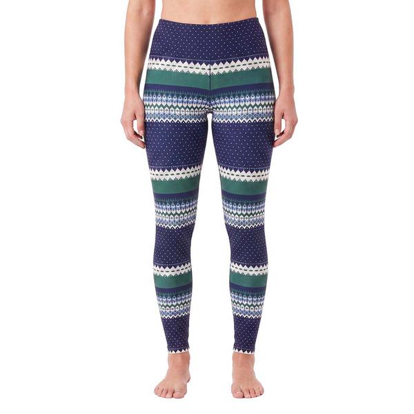Womens LANDS'' END Fairisle Full Length Legging Pants