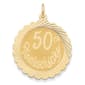 Gold Classics&#40;tm&#41; 14kt. Gold 50th Anniversary Charm - image 1