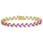 Sophia B 12ctw. Created Pink Sapphire Bracelet - image 1
