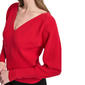 Womens DKNY Long Dolman Sleeve V-Neck Solid Sweater - image 4