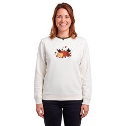 Womens Hasting & Smith Pumpkin Patch Cats Fleece Sweatshirt