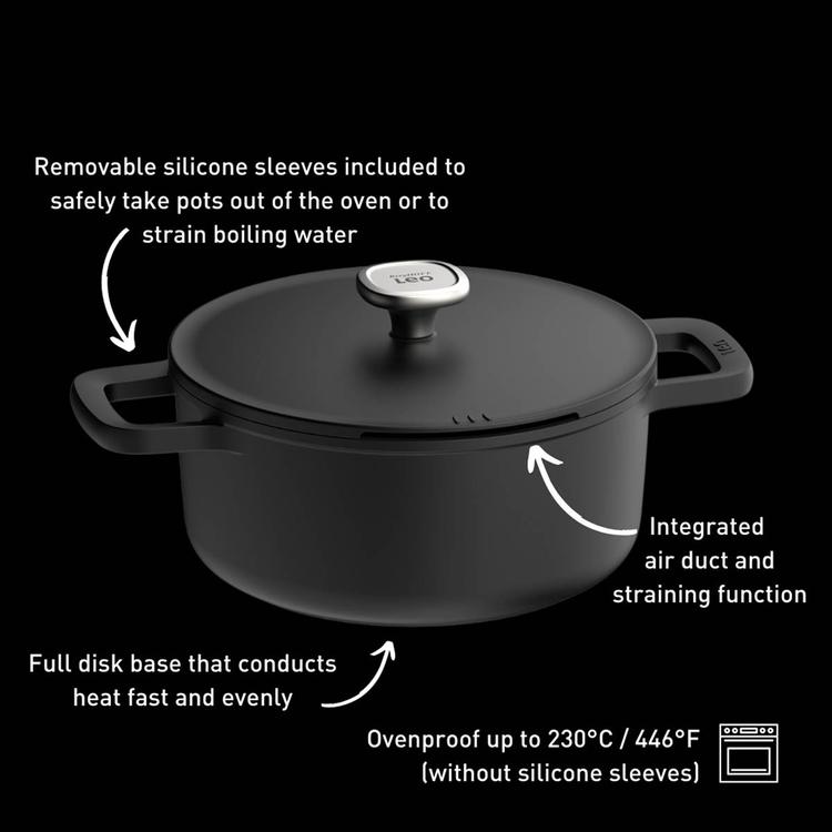 BergHOFF Phantom Nonstick 4.5qt. Ceramic Covered Stockpot