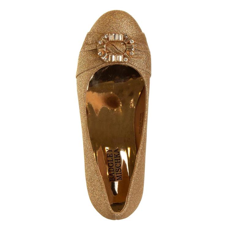 Big Girls Badgley Mischka Glitter Pumps