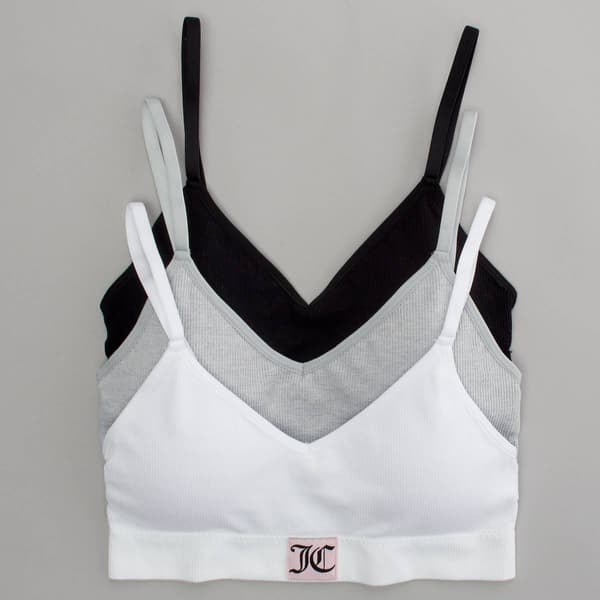 Juniors Juicy Couture 3pk. Seamless Rib Bralettes JC7264-3PKE