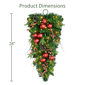 Puleo International LED Ornaments & Berries Adorned Teardrop Swag - image 6