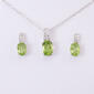 Marsala White Sapphire & Peridot Necklace Set - image 1