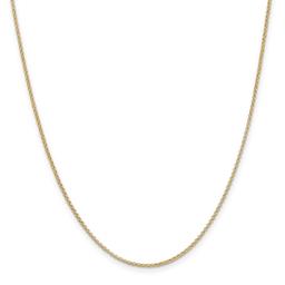 Gold Classics(tm) 1.55mm. 14kt. Gold Solid Rolo Chain Necklace