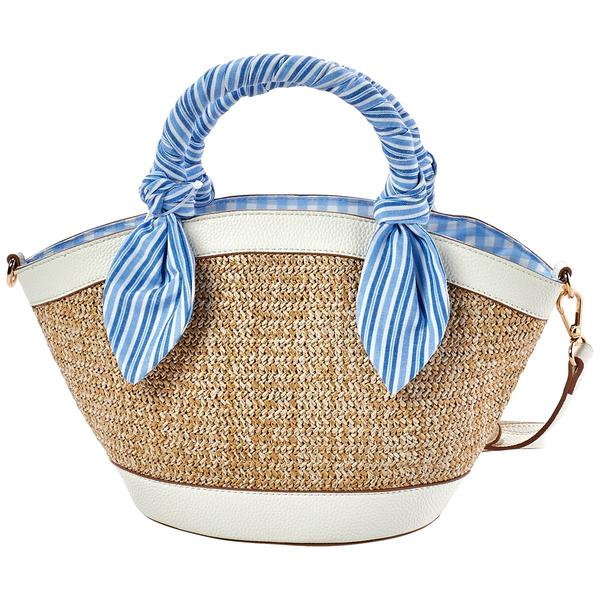 Nanette Lepore Dorothea Straw Dome Satchel