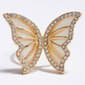 Ashley Cooper(tm) Gold-Tone Mother of Pearl Butterfly Ring - image 1
