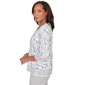 Petite Alfred Dunner Comfort & Joy Square Neck Abstract Blouse - image 4
