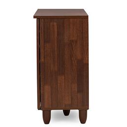 Baxton Studio Gisela Two-Tone Shoe Cabinet