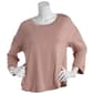 Petite Jessica Simpson 3/4 Tulip Sleeve Solid Pajama Tee - image 1