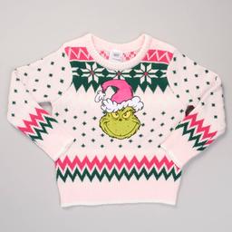 Girls (4-6x) Grinch Holiday Fair Isle Sweater