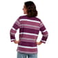 Petite Hasting & Smith 3/4 Sleeve Stripe Button Detail Tee - image 3
