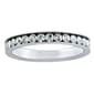Athra Sterling Silver Channel Set Clear Crystal Band Ring - image 1