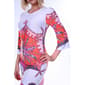 Womens White Mark 3/4 Sleeve Scoop Neck Medallion Dress - image 3
