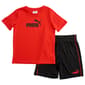 Boys &#40;4-7&#41; Puma&#40;R&#41; 2pc. Solid Cotton Jersey Tee & Shorts Set - image 1