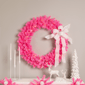 Northlight 36in. Pre-Lit Artificial Pink Pine Christmas Wreath - image 1