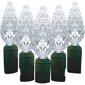 Hofert 23.5ft. White LED Faceted C6 Twinkling Christmas Lights - image 2