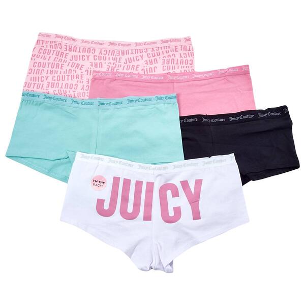 Juniors Juicy Couture 5pk. Boyshort Panties JC7530-5PKFX - image 