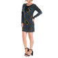 Womens 24/7 Comfort Apparel Black Long Sleeve A-Line Dress - image 3