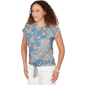 Petite Skye’s the Limit Key Items Cap Sleeve Floral Blouse - image 3