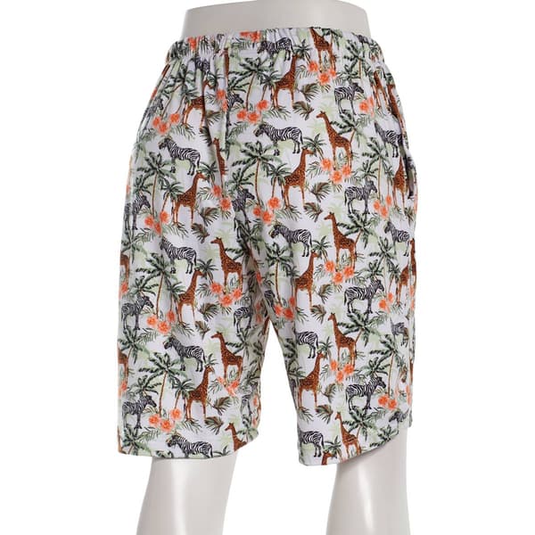 Plus Size René Rofé® Tropical Forest Bermuda Pajama Shorts