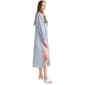 Womens NVLT Long Sleeve Stripe Cover Up Shirtdress - image 3