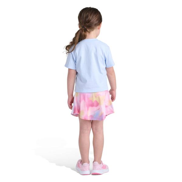 Girls (4-6x) adidas® Heart Logo Tee & Tie Dye Flounce Skort