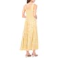 Womens MSK Sleeveless Square Neck Abstract Challis Midi Dress - image 2
