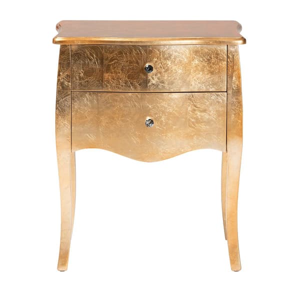 Baxton Studio Patrice Classic Wood 2-Drawer Nightstand