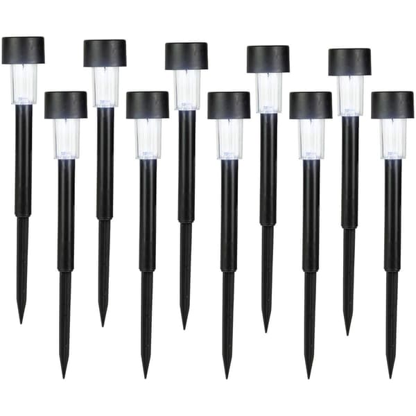 Northlight Seasonal Solar Powered LED Pathway Markers - Set of 10 - image 
