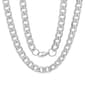 Mens Steeltime Stainless Steel Cuban Link Chain Necklace - image 1
