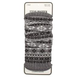 Womens Steve Madden Fair Isle Leg Warmers