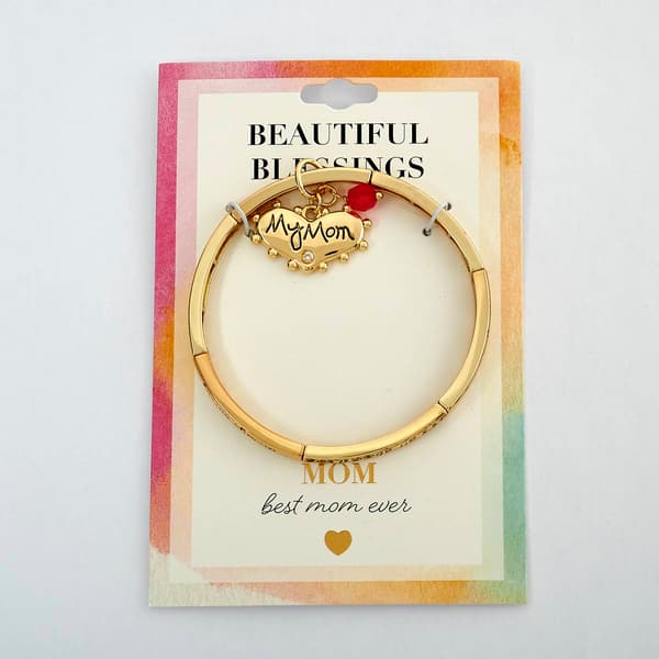Gold Stretch Mom Bracelet - image 