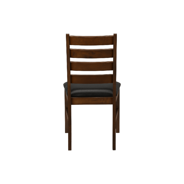 Monarch Specialties 37in. Brown Leather Dining Chair - Set Of 2