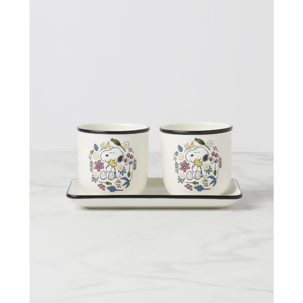 Lenox® Chef Snoopy Herb Pots - Set Of 2