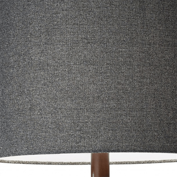 HomeRoots 59in. Brown And Black Solid Wood Floor Lamp