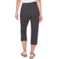 Womens Hearts of Palm In Black & White Polka Dot Capris - image 2