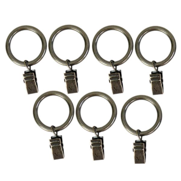 Clip Rings for 5/8-3/4in. Curtain Rod - image 