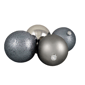 Northlight 4ct. Shatterproof 4-Finish Christmas Ball Ornaments - image 3