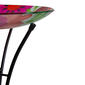 Northlight Seasonal 18in. Summer Flowers Painted Glass Bird Bath - image 5