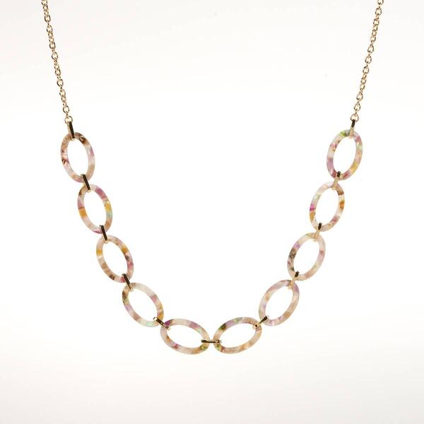 Ashley Cooper&#40;tm&#41; Gold-Tone Multi Color Links Long Necklace - image 