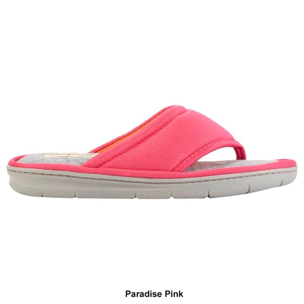 Womens Dearfoams&#174; Corinne Sport Mesh Thong Slippers