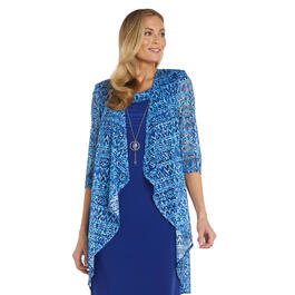 Womens R&M Richards Crochet Jacket w/Dress
